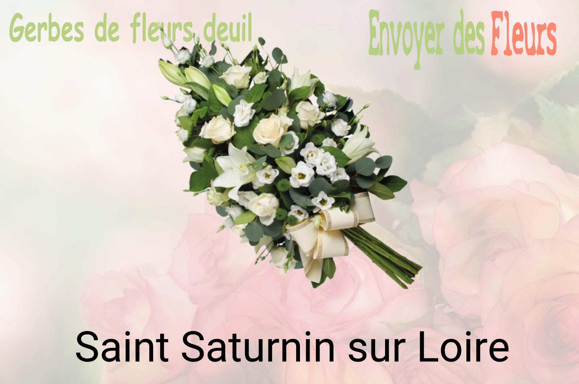 Gerbe de fleurs de deuil livrée à Saint-Saturnin-sur-Loire